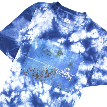 Cp Company 24/1 Jersey Treated Next Landscape T-shirt Blue T02