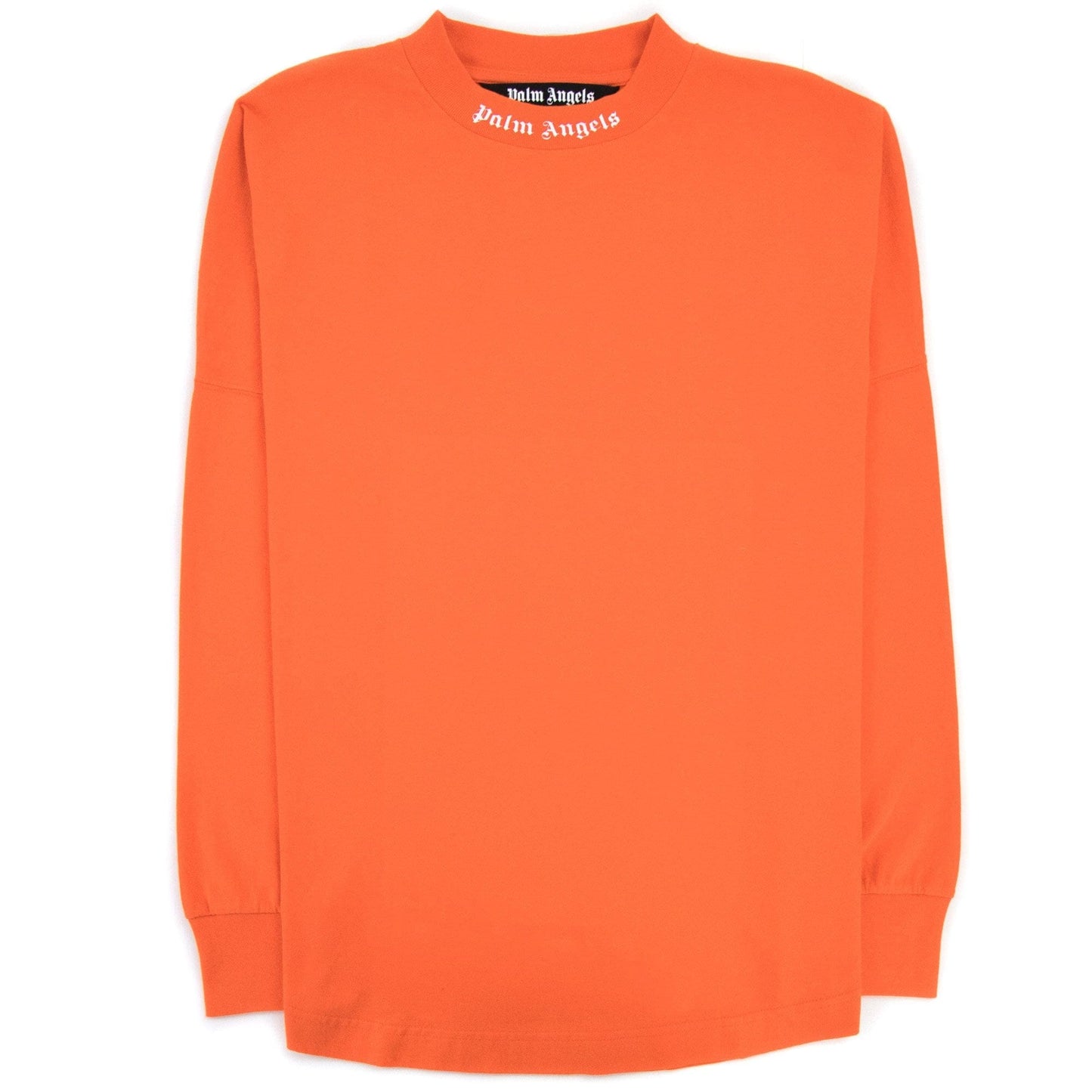 Palm Angels Classic Logo Over L/s T Shirt Orange/white