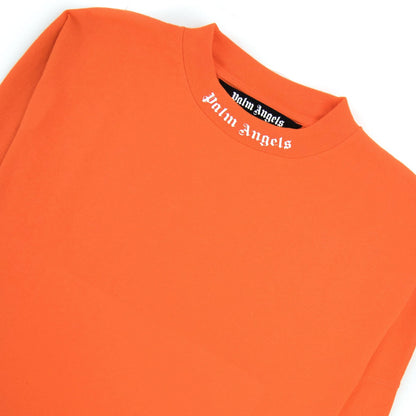 Palm Angels Classic Logo Over L/s T Shirt Orange/white