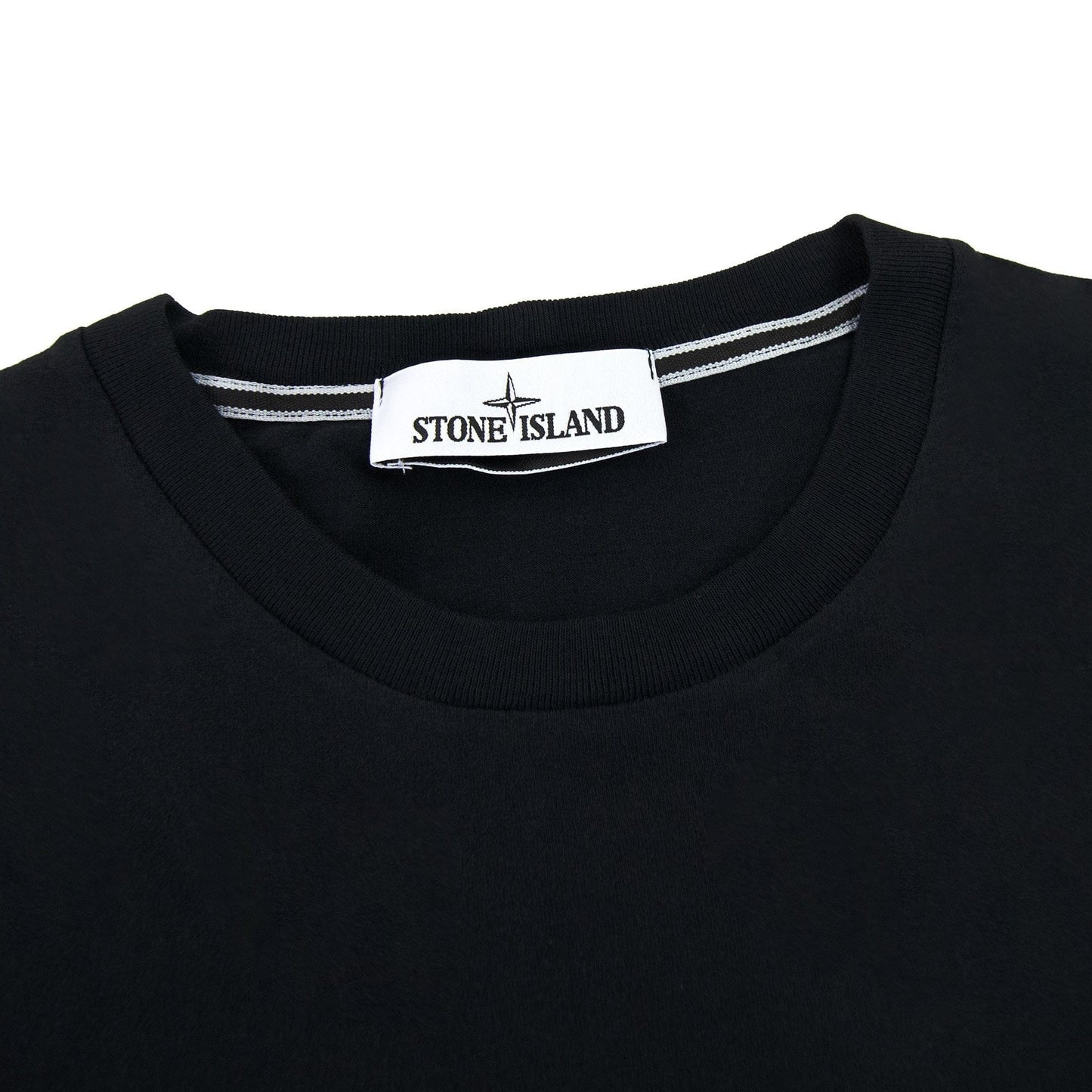 Stone Island 2ns82 Cotton Jersey Micro Graphics One Print_gar Black V0029