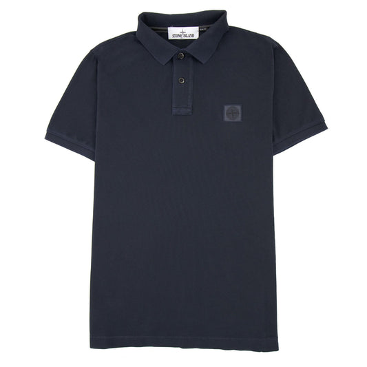 Stone Island Slim Fit Patch Polo Navy Blue V0024