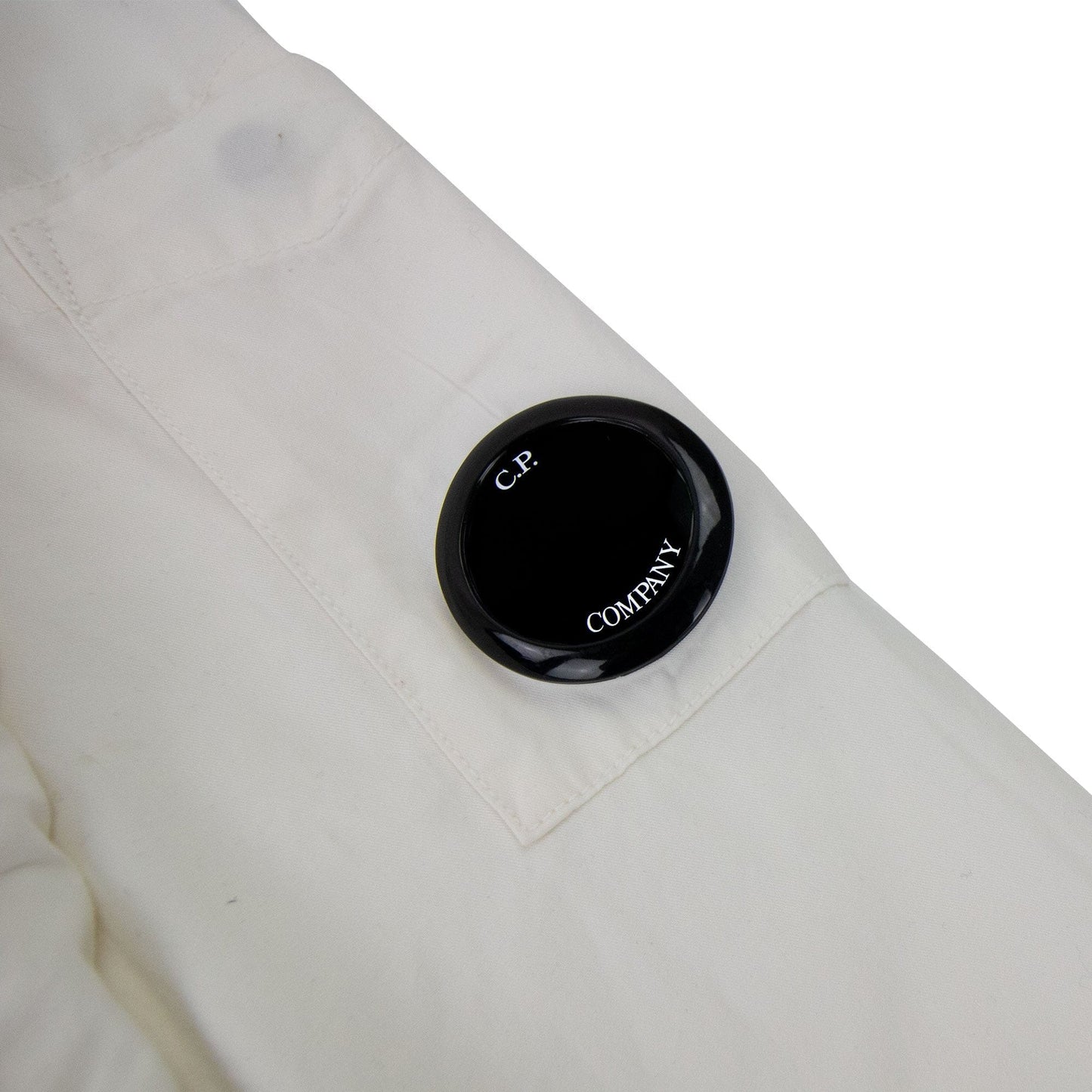 Cp Company Sh079a Emerized Gabardine Utility Shirt White 103