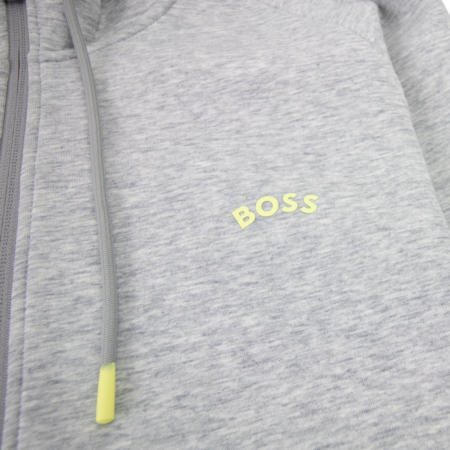 Hugo Boss Saggy 2 Curved Logo Hoody Grey 059