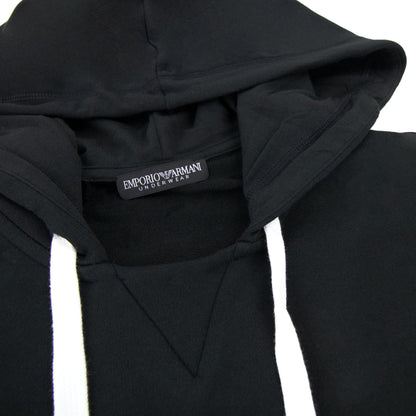 Emporio Armani Eagle Logo Hooded Sweater Black