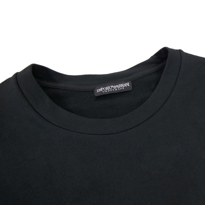 Emporio Armani Eagle Logo Crew Neck Sweater Black