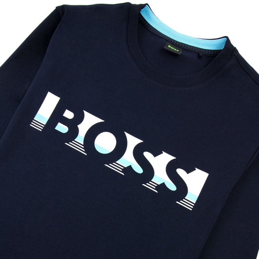 Hugo Boss Salbo 1 Crew Neck Sweat Navy 403