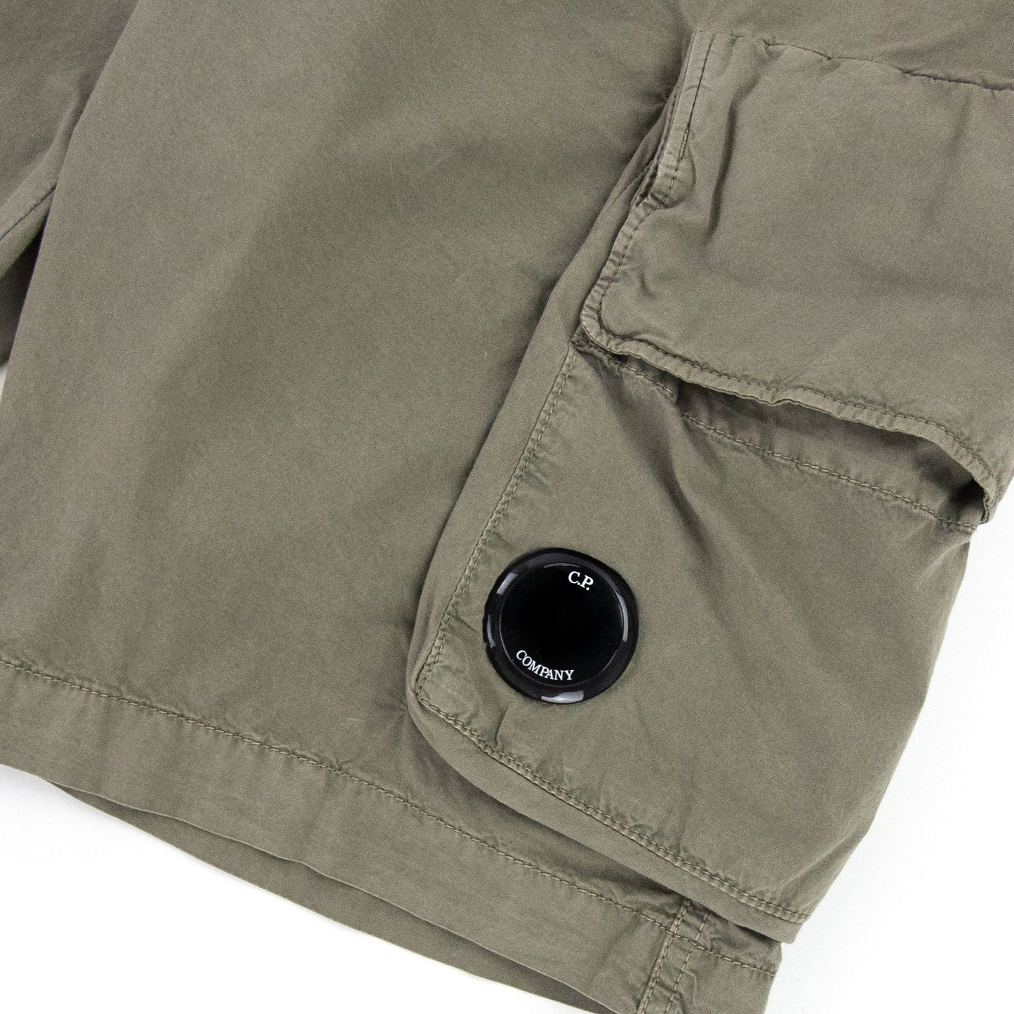 Cp Company Be285a Twill Stretch Utility Shorts Beige 322