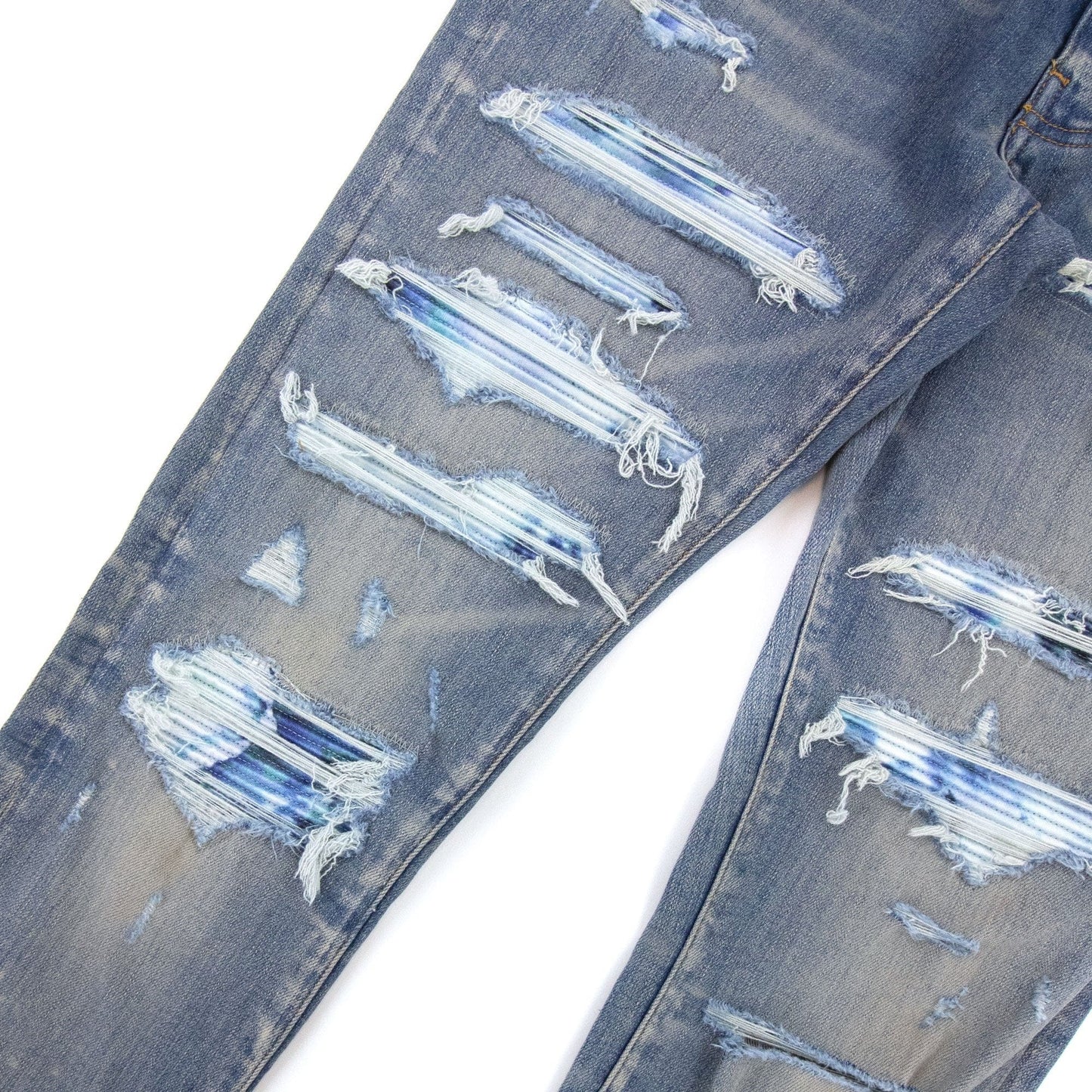 Amiri Tie Dye Bandana Thrasher Jean Denim