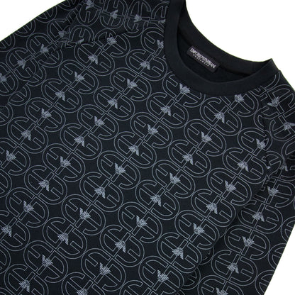 Emporio Armani Logo Lounge Wear Sweatshirt Black
