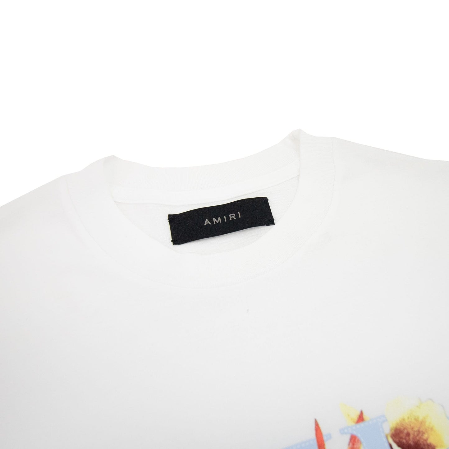 Amiri Amiri Hibiscus Logo Tee White