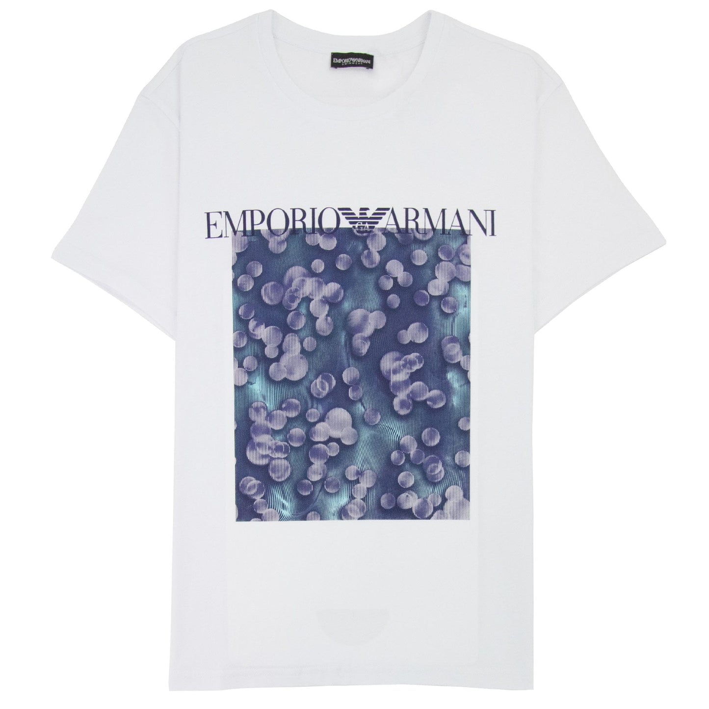 Emporio Armani Logo Beach Wear T Shirt White