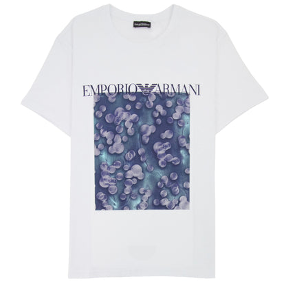 Emporio Armani Logo Beach Wear T Shirt White