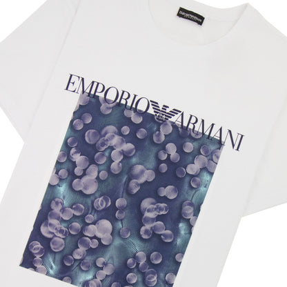 Emporio Armani Logo Beach Wear T Shirt White