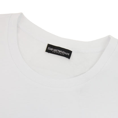 Emporio Armani Logo Beach Wear T Shirt White