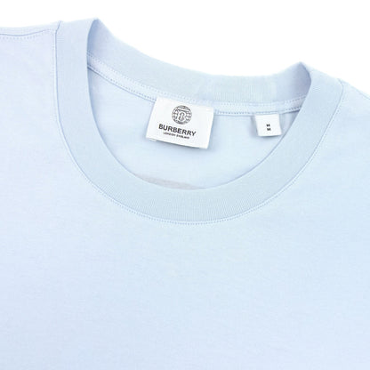 Burberry Back Monogram Motif Cotton Oversized T-shirt Sky Blue