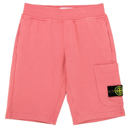 Stone Island Junior S/s Shorts Fuchsia