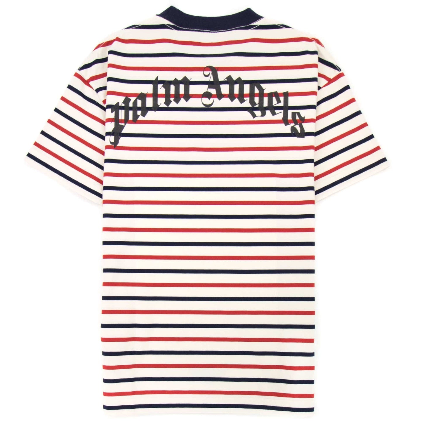 Palm Angels Pa Bear Stripe Classic Tee Red/white