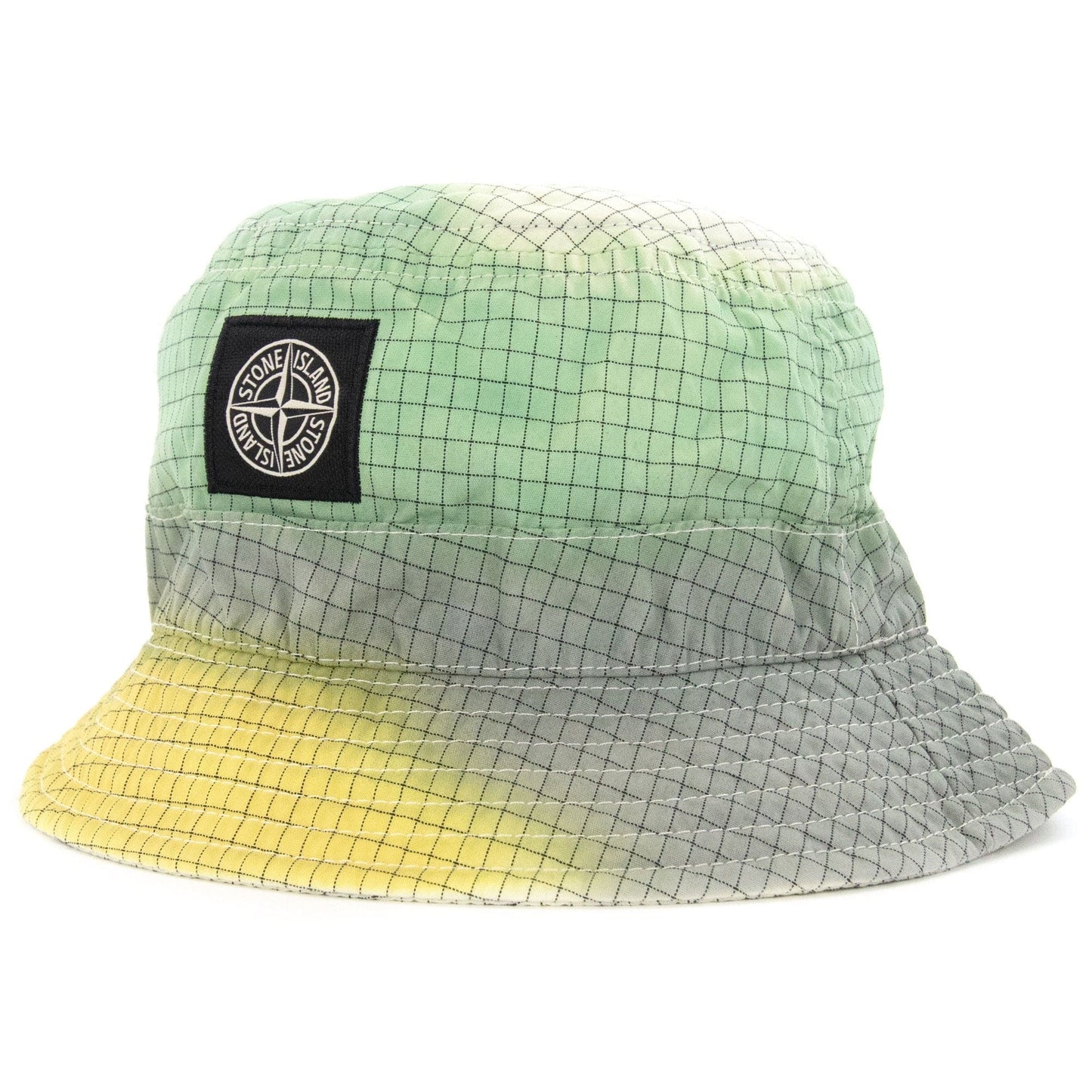 Stone Island Junior 90167 Ripstop Airbrushed Hat Yellow V0030