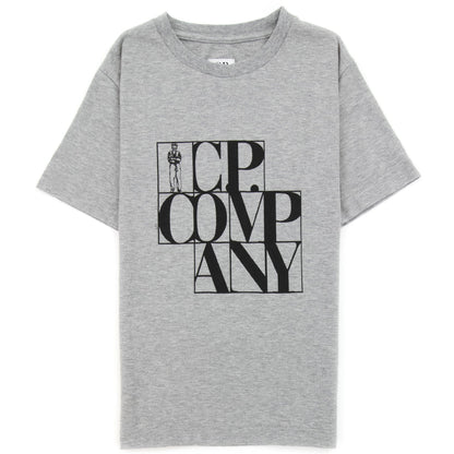 Cp Company Undersixteen Cp Block T-shirt Grey
