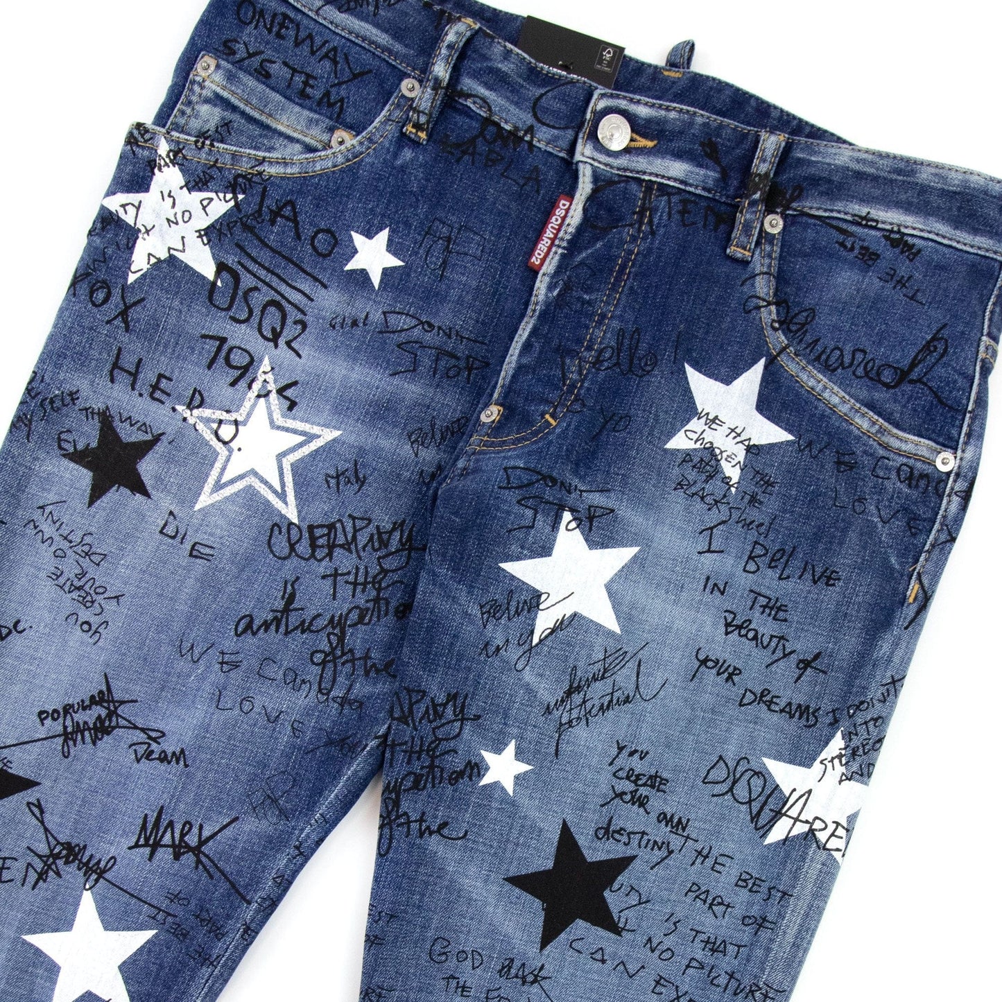 Dsquared2 Skater Star Wash Jeans Navy Blue 470