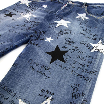 Dsquared2 Skater Star Wash Jeans Navy Blue 470
