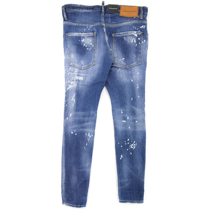 Dsquared2 Super Twinkey Ripped Jeans Navy Blue 470