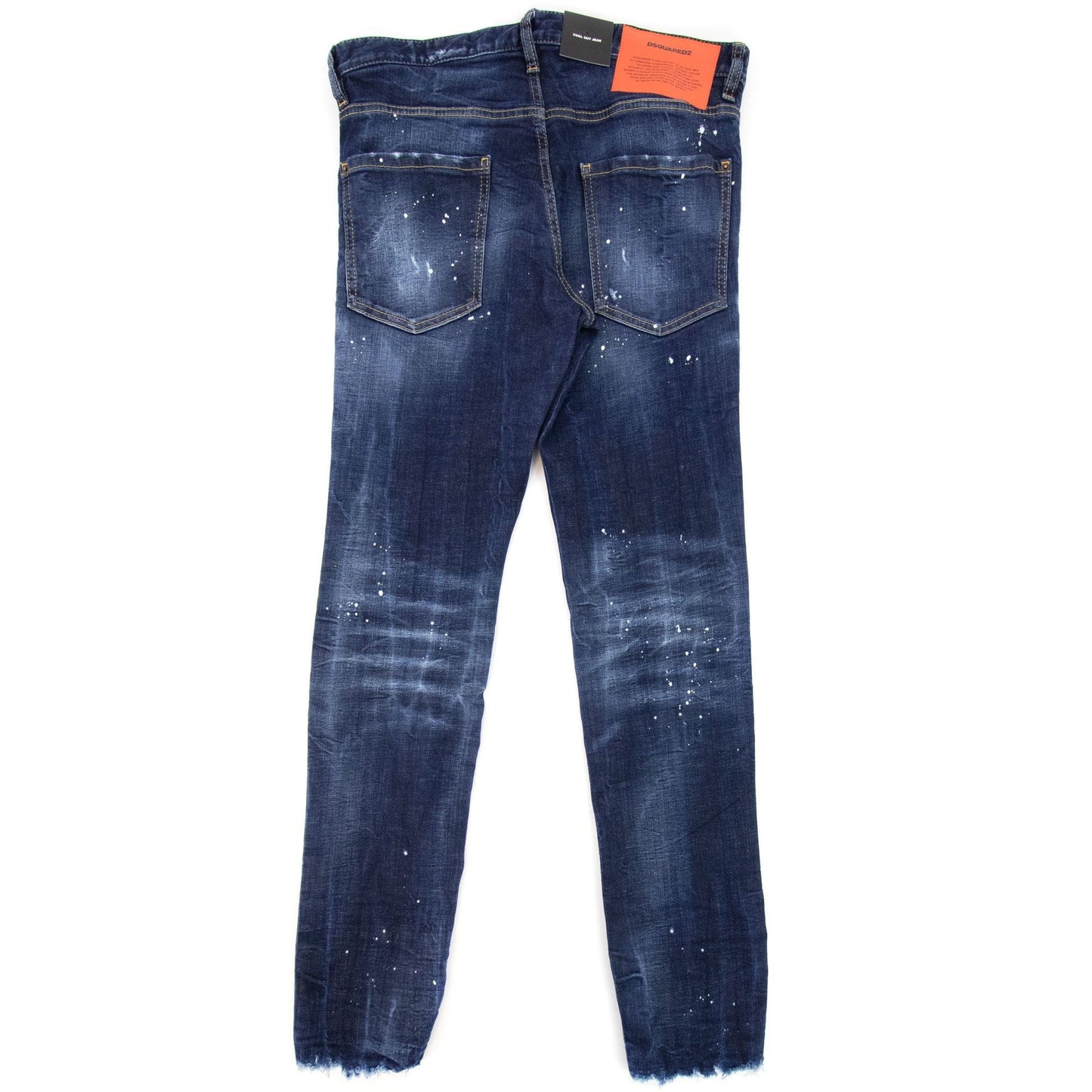 Dsquared2 Cool Guy Milky Wash Tidy Biker Jeans Navy Blue 470
