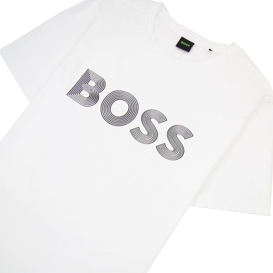 Hugo Boss Tee 6 Logo T Shirt White 100