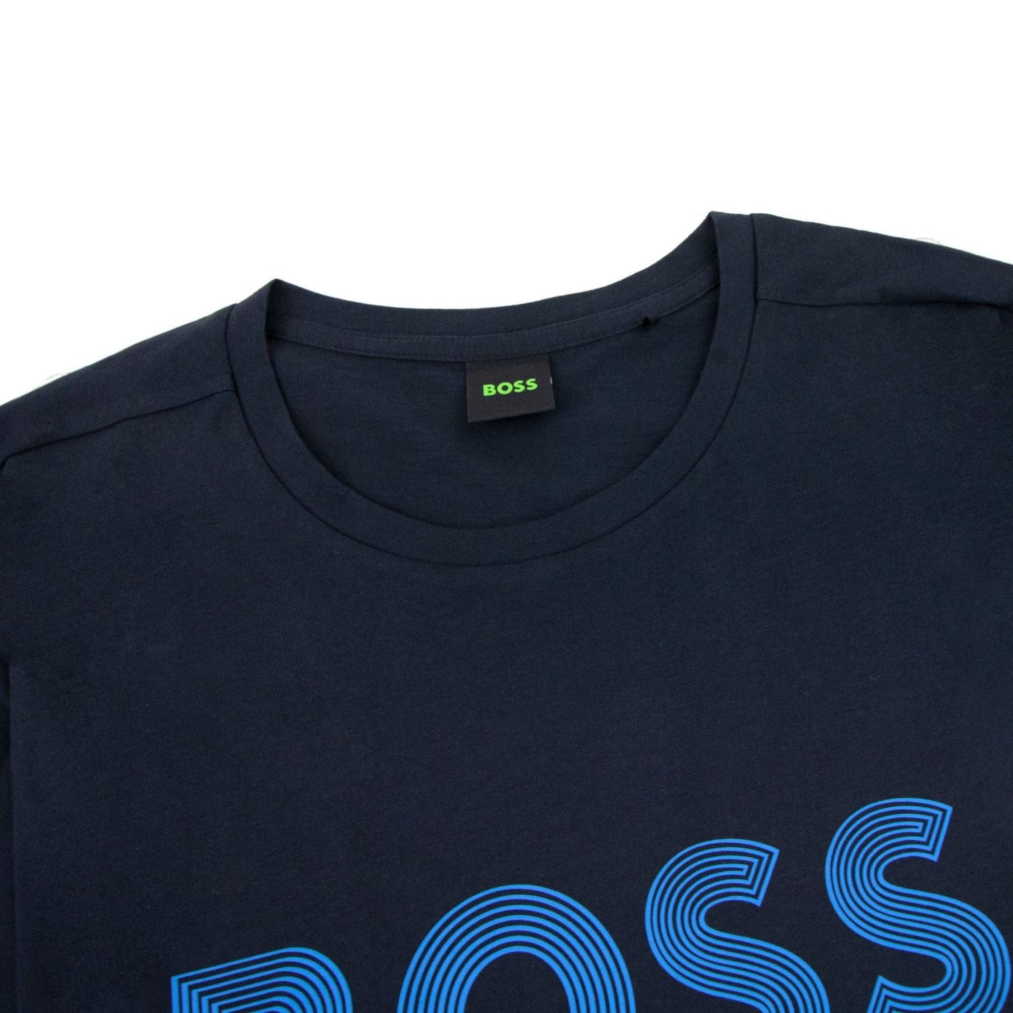 Hugo Boss Tee 6 Logo T Shirt Dark Blue 402