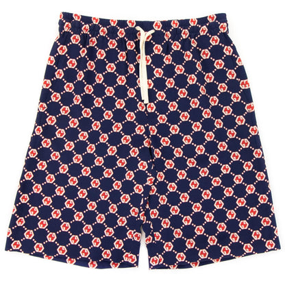 Gucci Gg On Crepe Silk Shorts Blue