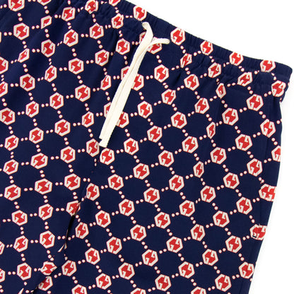 Gucci Gg On Crepe Silk Shorts Blue