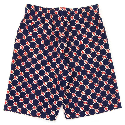 Gucci Gg On Crepe Silk Shorts Blue