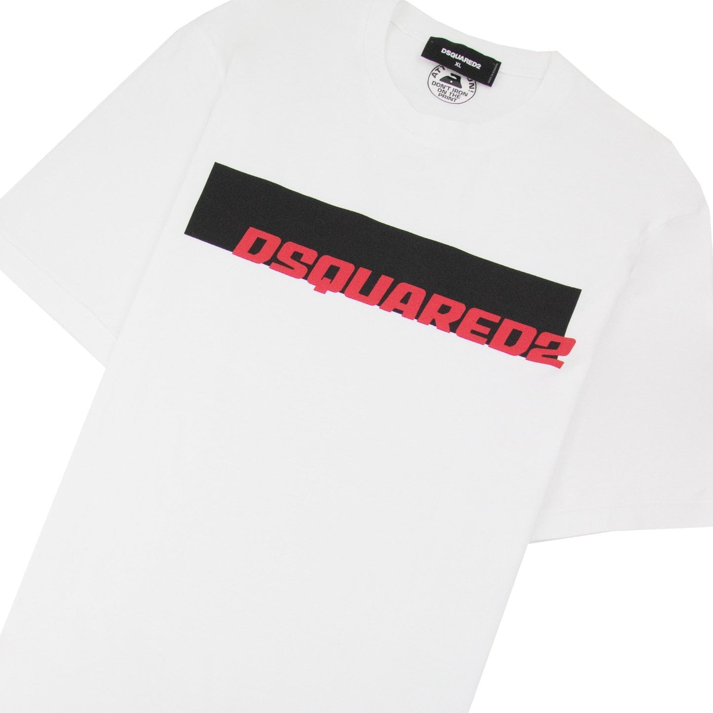 Dsquared2 Stripe Logo T-shirt White 100
