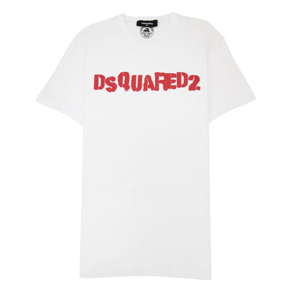 Dsquared2 Logo Print T Shirt White 100