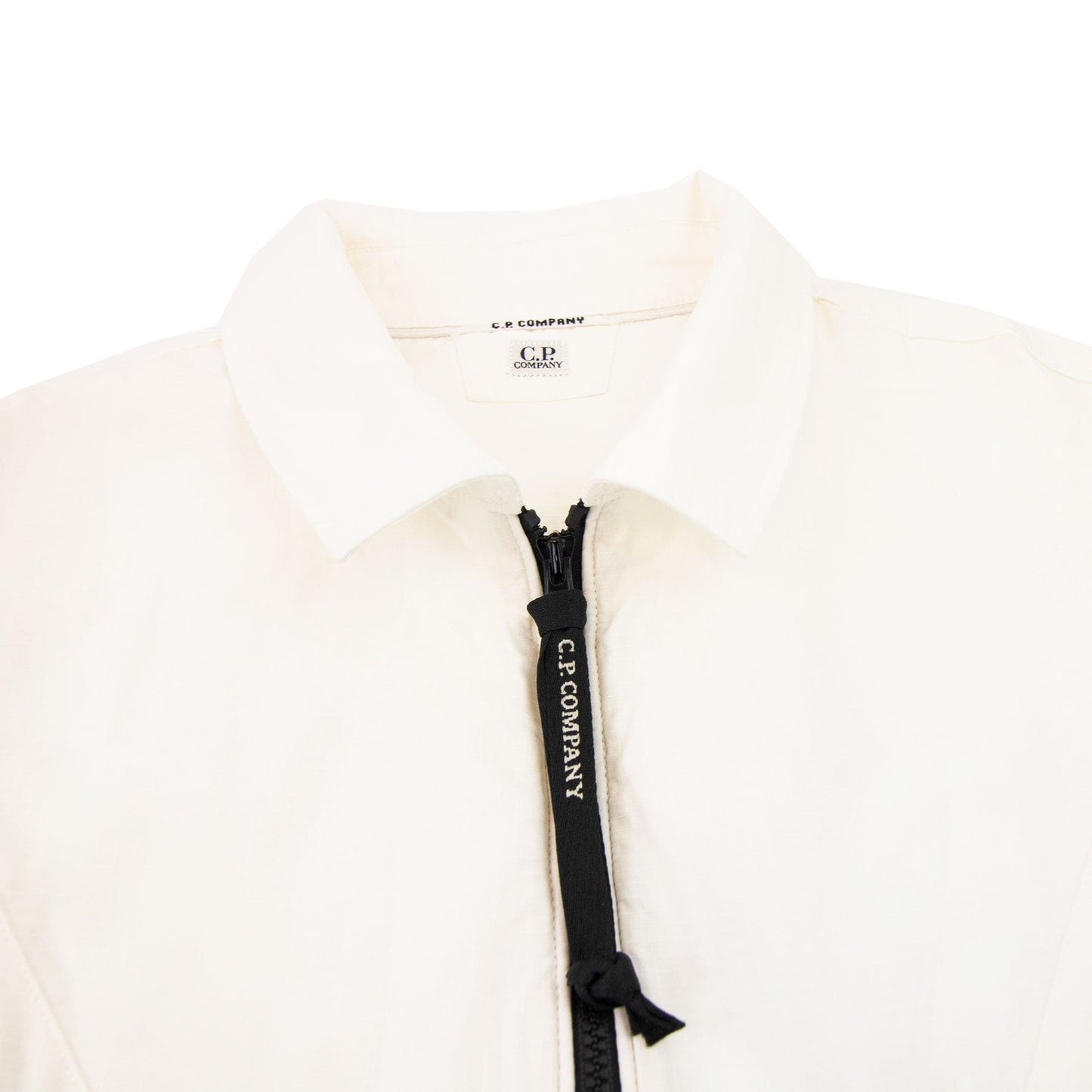 Cp Company Cotton Rip Lens Overshirt White 103