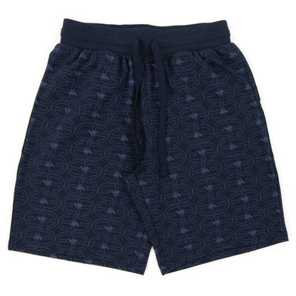 Emporio Armani Logo Loungewear Bermuda Shorts Navy