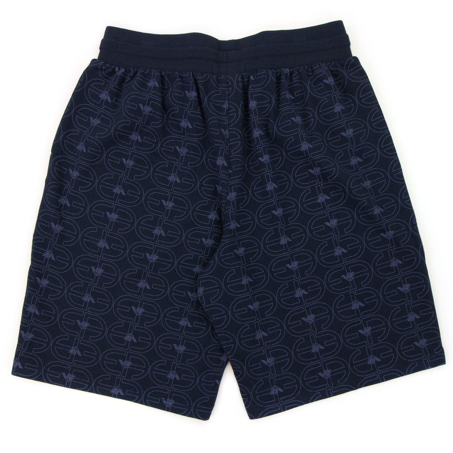Emporio Armani Logo Loungewear Bermuda Shorts Navy