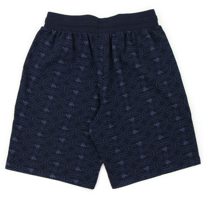 Emporio Armani Logo Loungewear Bermuda Shorts Navy