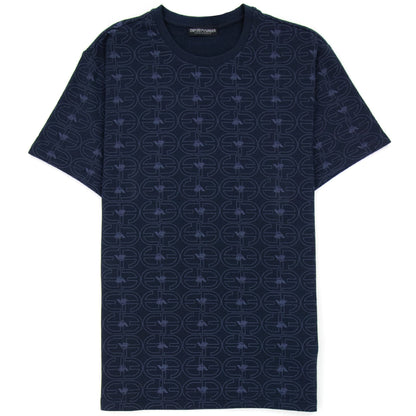 Emporio Armani Logo Loungewear T Shirt Navy