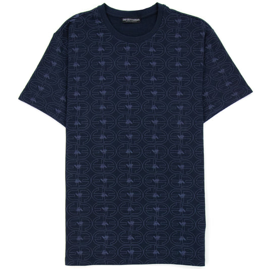 Emporio Armani Logo Loungewear T Shirt Navy