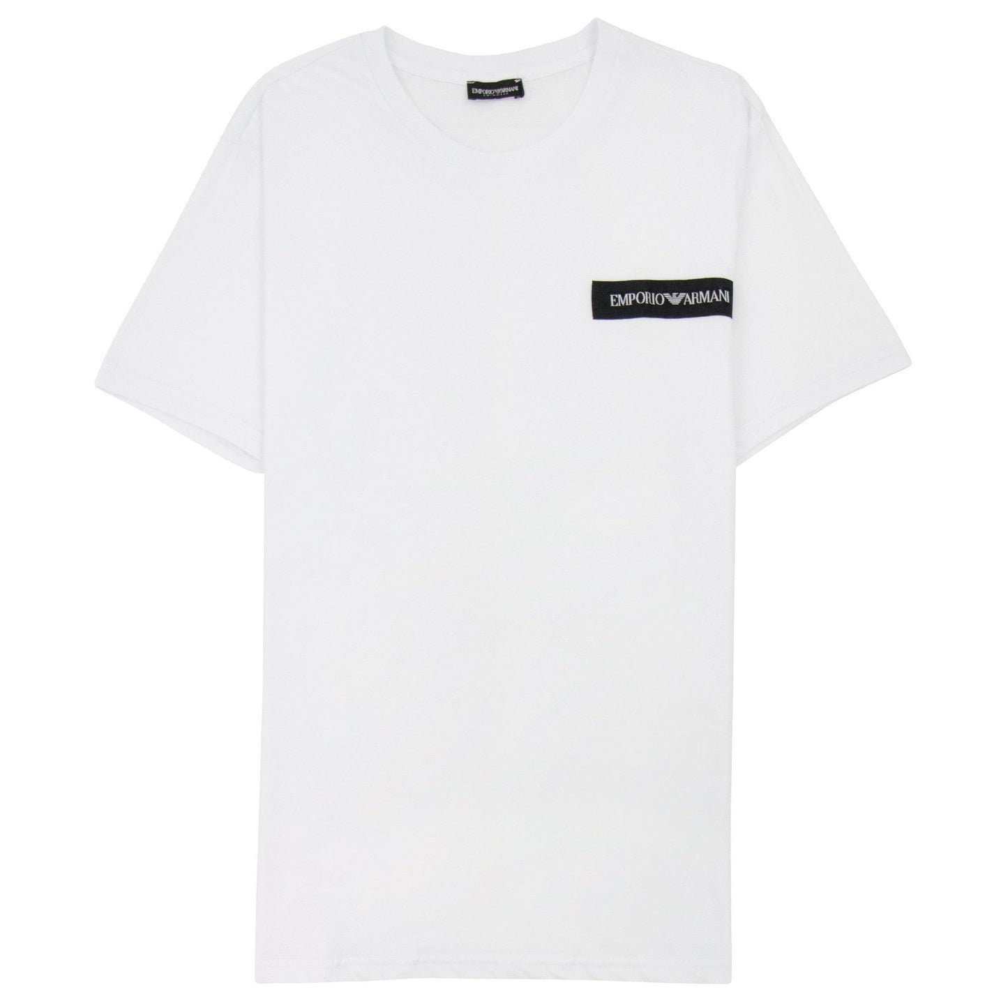 Emporio Armani Emporio Armani Crew Neck Logo T Shirt White