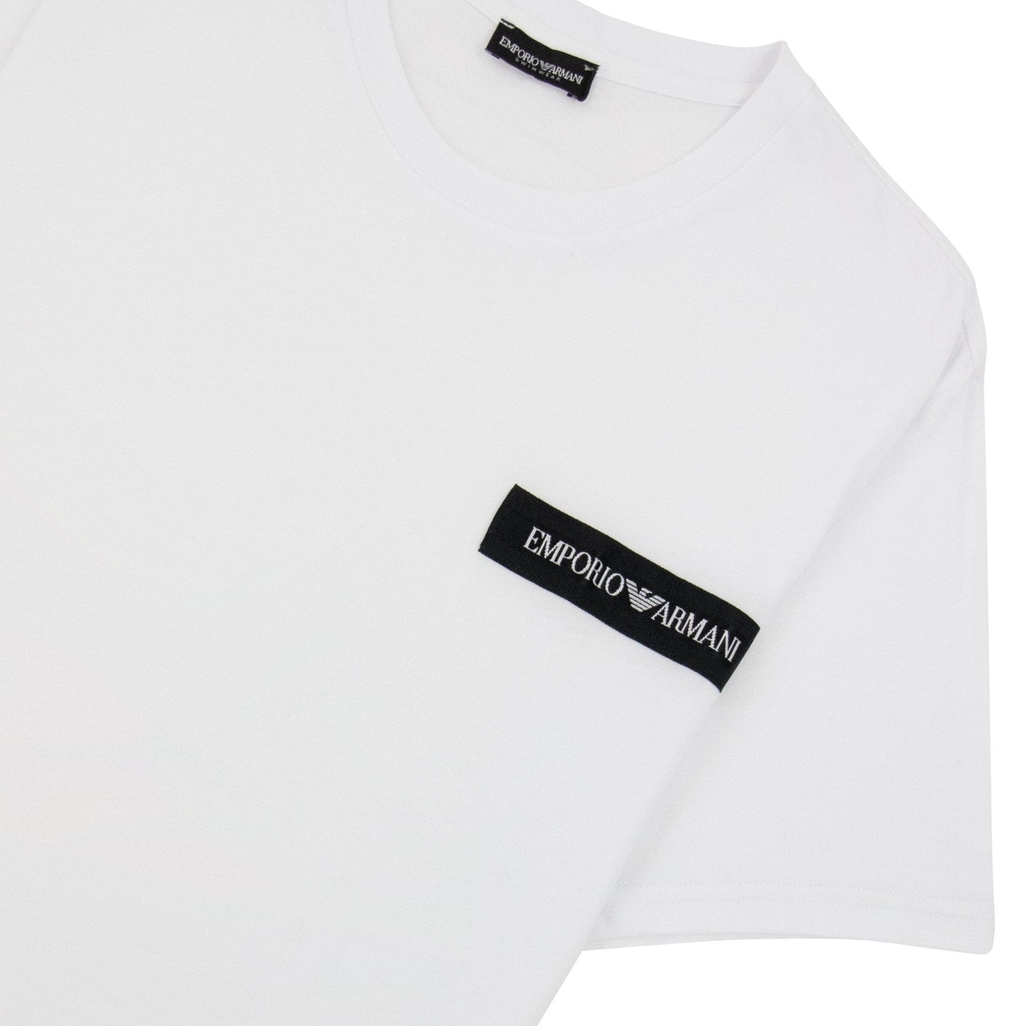 Emporio Armani Emporio Armani Crew Neck Logo T Shirt White