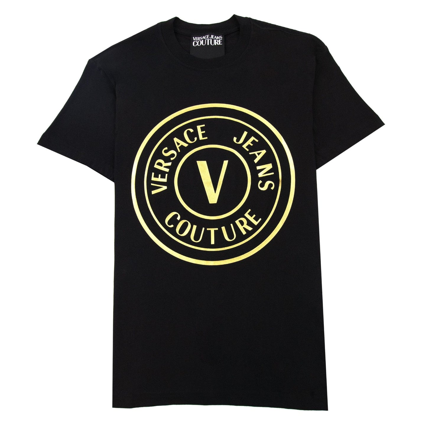 Versace Jeans Couture Vemblem T Shirt Black/gold