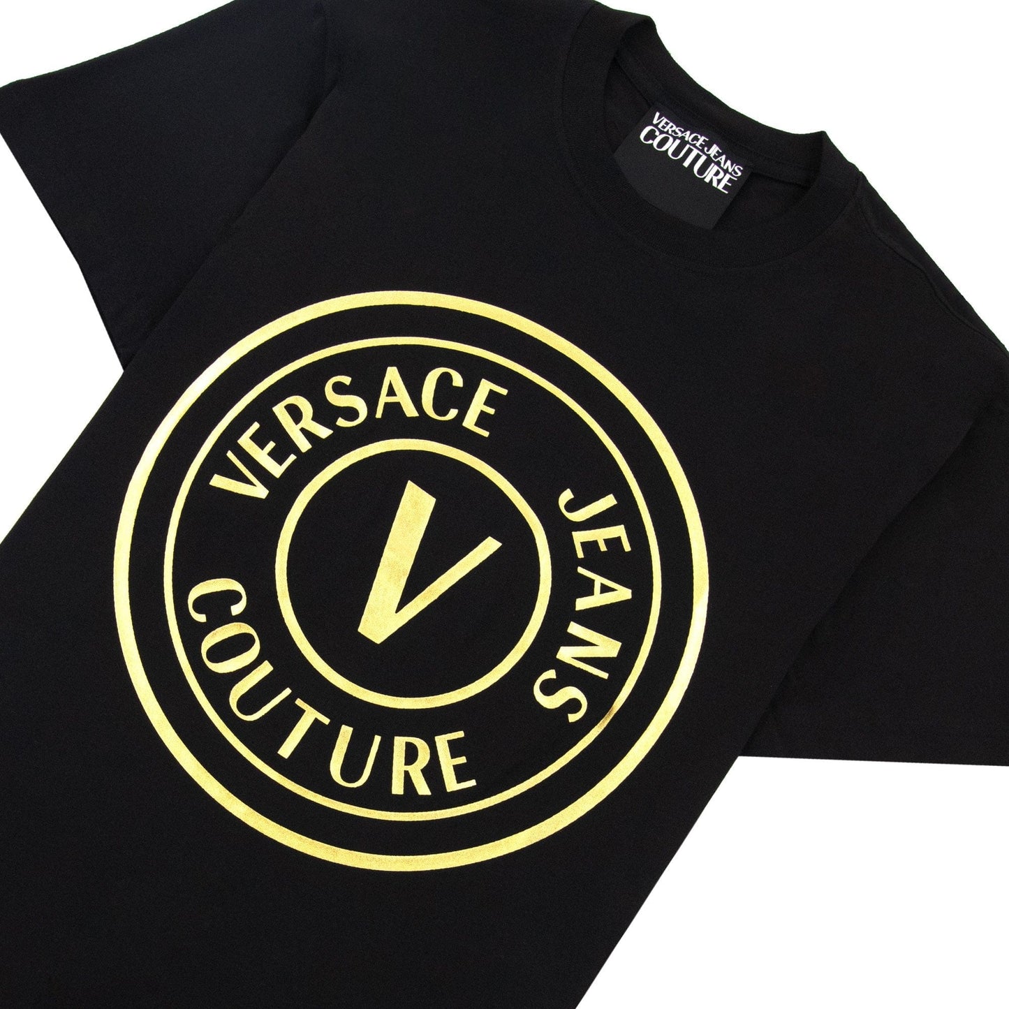 Versace Jeans Couture Vemblem T Shirt Black/gold