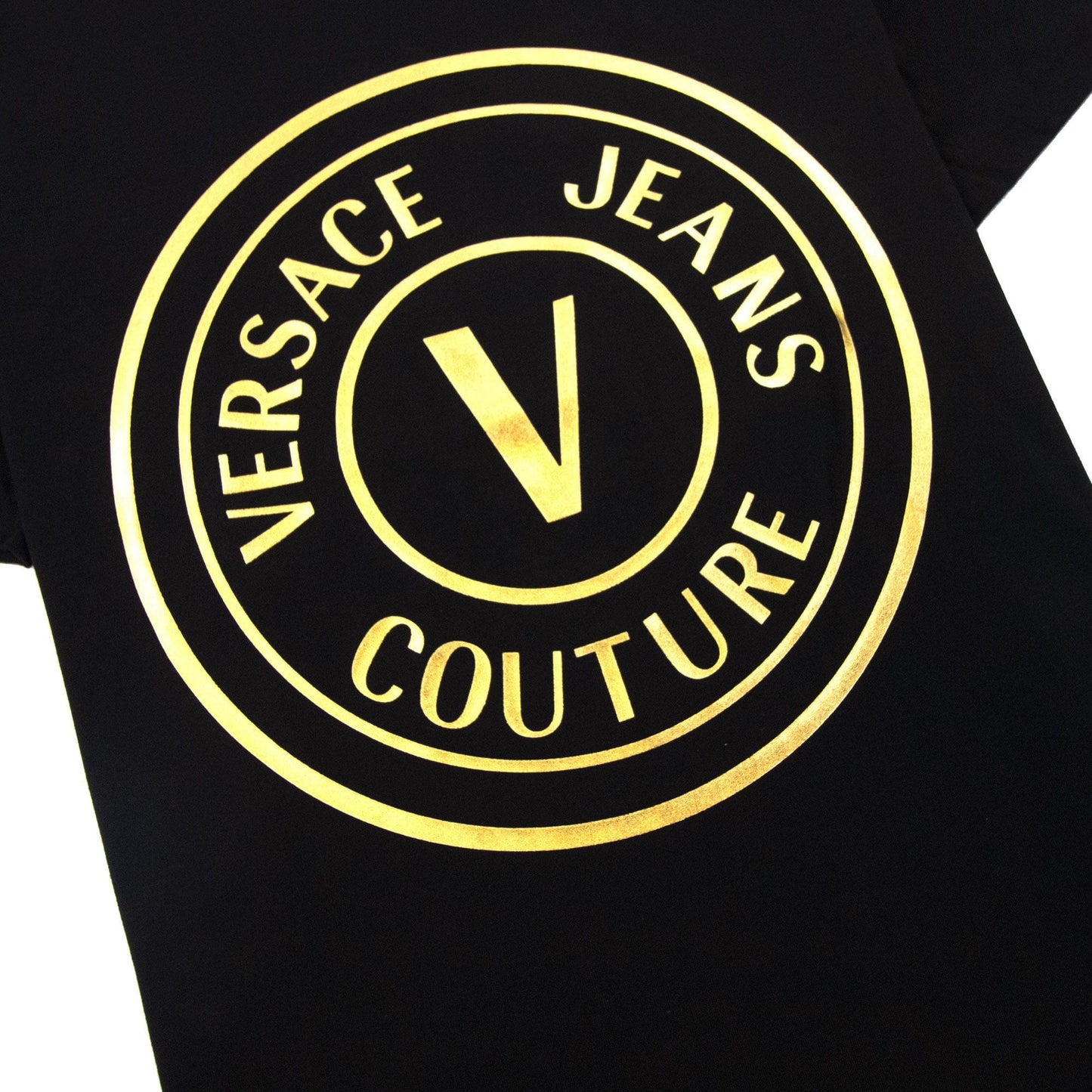 Versace Jeans Couture Vemblem T Shirt Black/gold