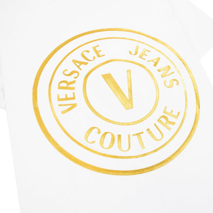 Versace Jeans Couture Vemblem T Shirt White/gold