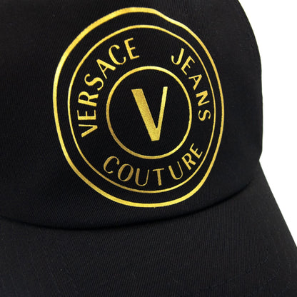 Versace Jeans Couture Logo Print Baseball Cap Black/gold