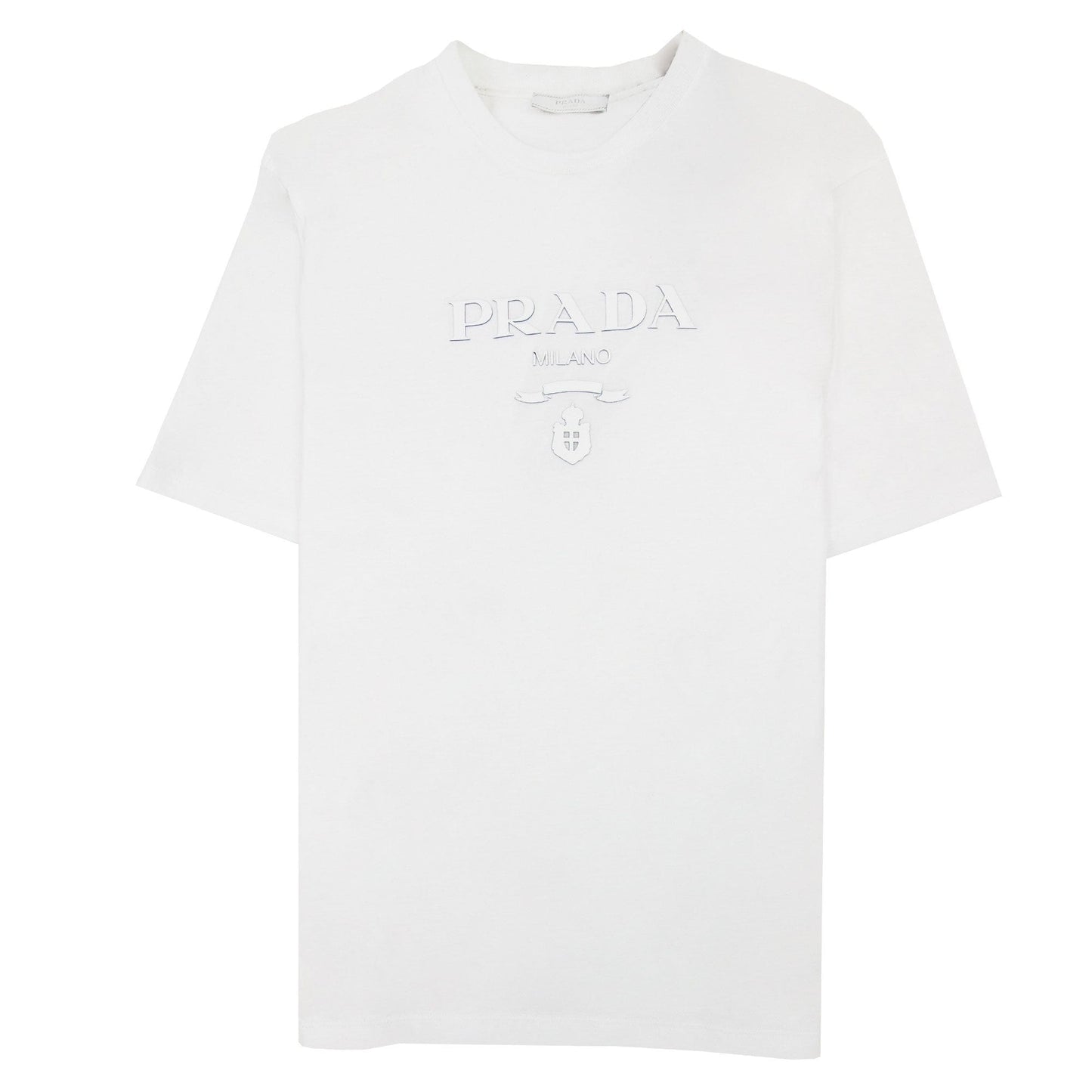 Prada Prada Milano Silicone Logo T-shirt White