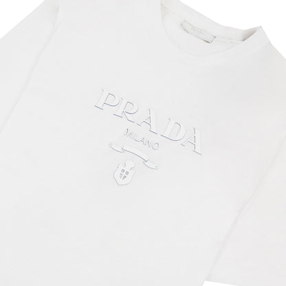 Prada Prada Milano Silicone Logo T-shirt White