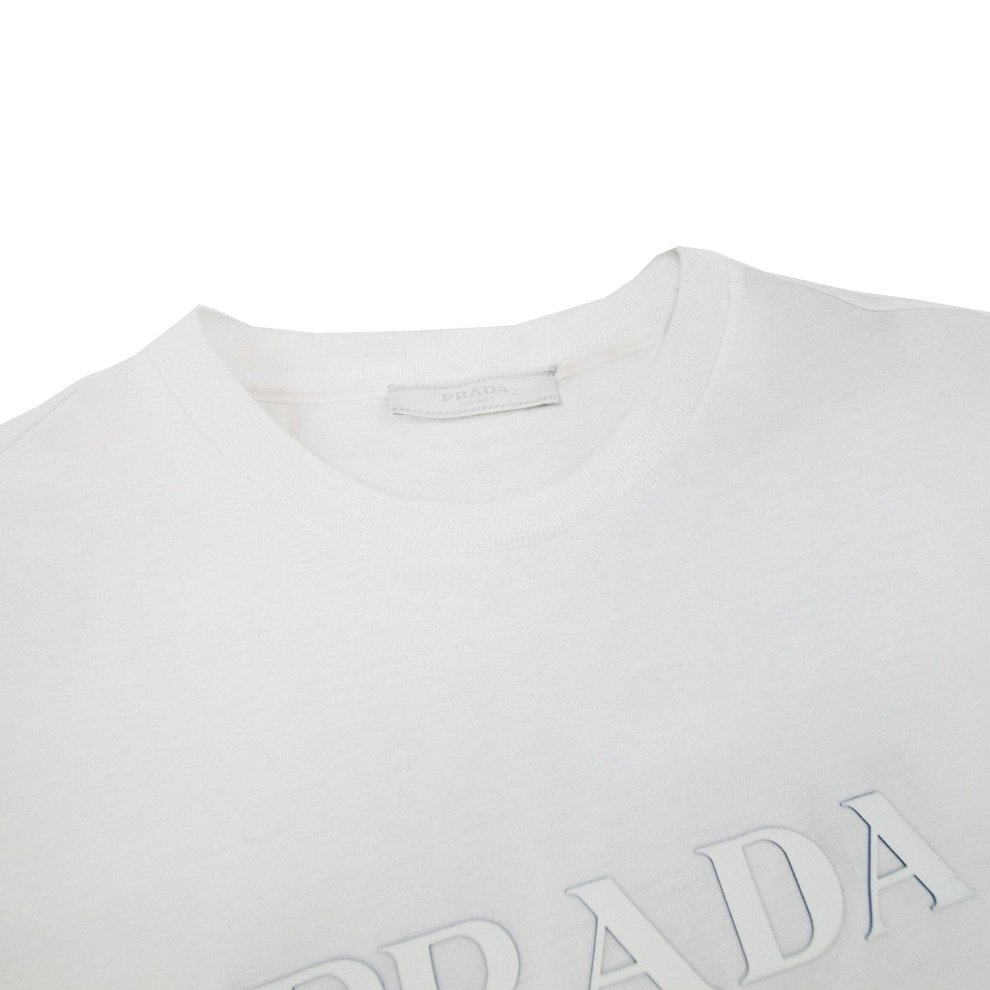 Prada Prada Milano Silicone Logo T-shirt White
